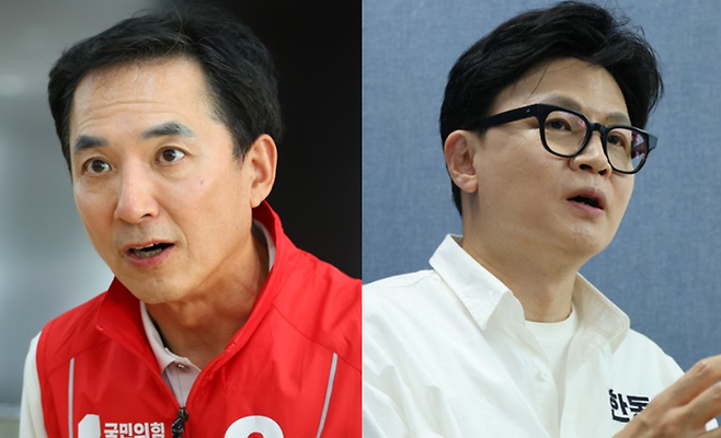 박민식 국민의힘 후보와 한동훈 무소속 후보 [연합뉴스 편집]