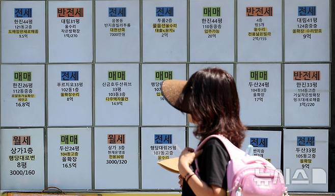 [서울=뉴시스] 이영환 기자 = 14일 서울 시내의 한 부동산에 매물정보가 표시돼 있다. 2026.05.14. 20hwan@newsis.com