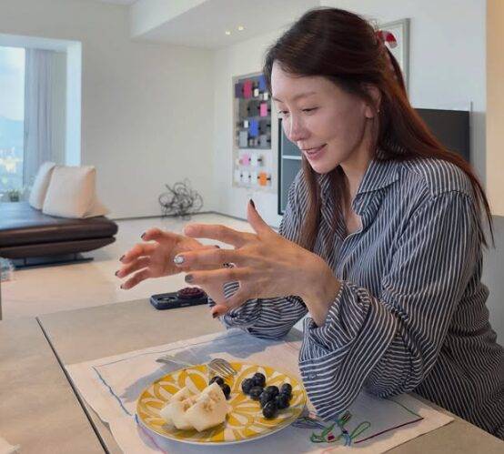 김정은이 다이어트 중이라고 밝혔다. 사진=김정은 인스타그램