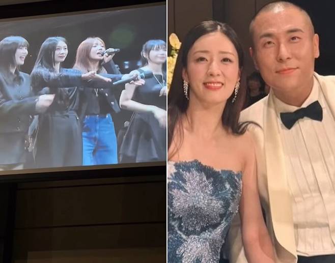 Apink member Yoon Bomi and producer Rado held their wedding ceremony in Seoul. While former member Hong Yoo-kyung attended, Son Na-eun was absent, preventing a full group reunion. At the ceremony held on the 16th, Apink members and Hong Yoo-kyung spent time together in the bridal waiting room, and the members heated up the atmosphere by performing Love Me More as a congratulatory song.Comedian Kim Ki-ri served as the emcee for the wedding ceremony, and STAYC and Unchild graced the event with congratulatory songs. In particular, Yoon Bomi demonstrated her choreography while wearing her wedding dress, and the groom, Rado, smiled brightly as he watched.Son Na-eun, who left the group in 2022, did not attend the ceremony, leaving fans disappointed. Although Son Na-eun had previously expressed support for Apink in an interview, she did not appear at the event. Yoon Bomi and Rado first met in 2016, began dating in 2017, and announced their relationship publicly last April. They later shared news of their marriage last December, receiving congratulations from many people.
