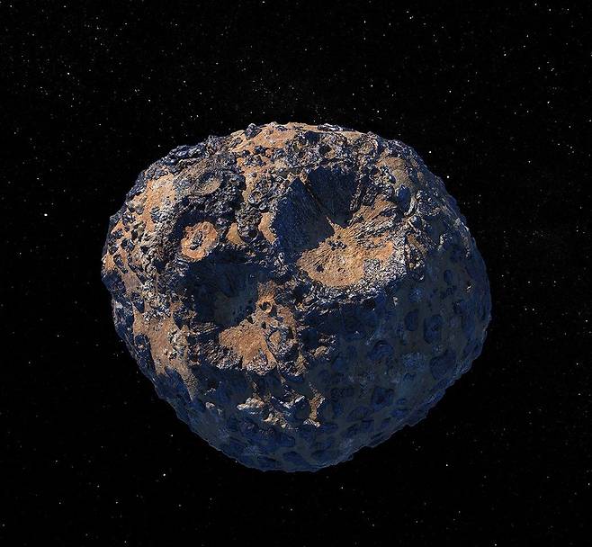 소행성 16프시케 모습./미 항공우주국(NASA)
