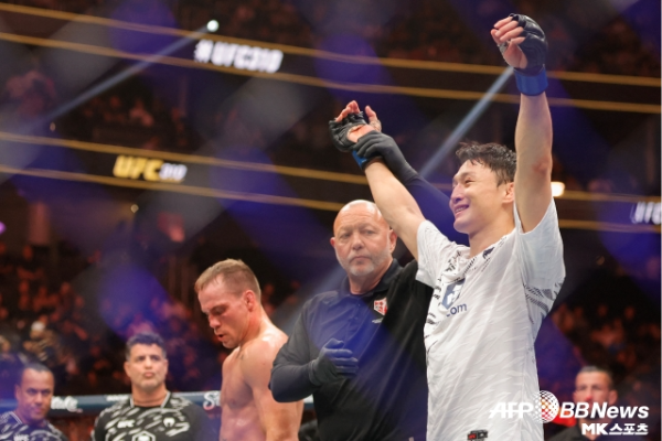 최두호는 지난 2024년 12월 UFC 310에서 승리를 거뒀다. 사진=AFPBBNews=News1