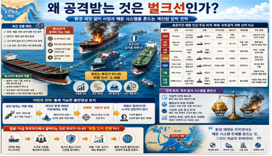 이란이 벌크선만 집중공격하는 이유에 대한 상상도. 김태준 한반도안보문제연구소장 AI 그림