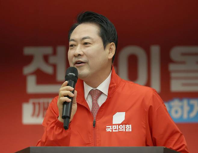 장동혁 국민의힘 대표가 16일 전북 전주시 완산구 국민의힘 전북도당에서 열린 전북 선거대책위원회 발대식 및 필승결의대회에서 발언하고 있다. ⓒ연합뉴스