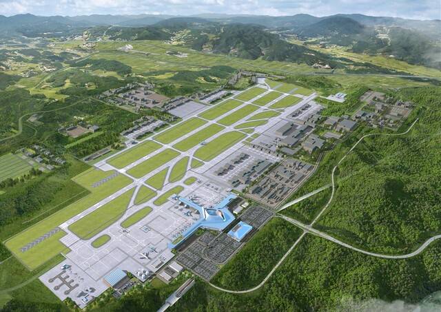 대구경북 민·군 통합공항 조감도. 대구시 제공