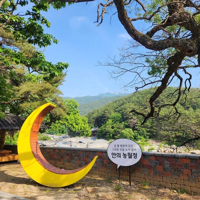 농월정으로 가는길. 포토존