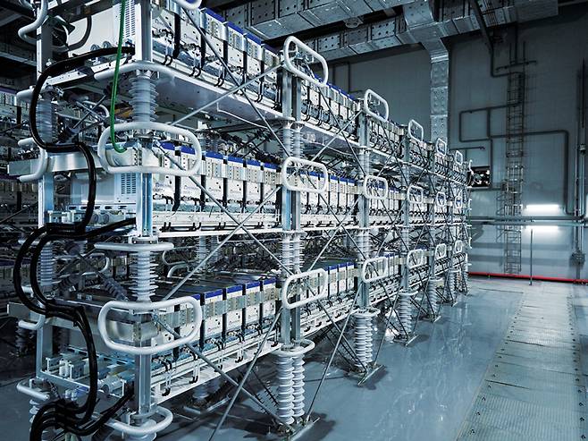효성이 개발한 200MW 전압형 HVDC가 설치된 양주변전소 ⓒ효성 제공