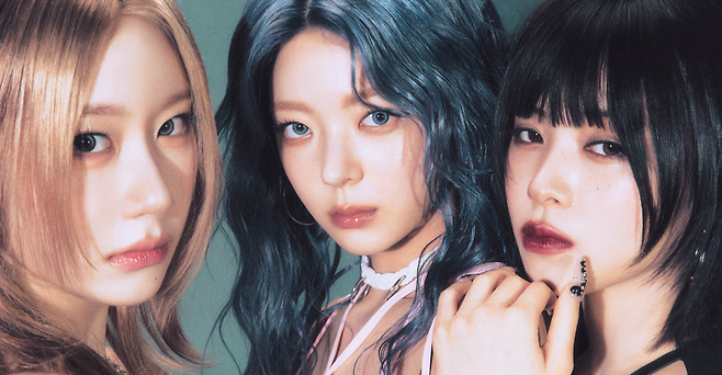 From left: Chaeryeong, Lia and Ryujin of Itzy (JYP Entertainment)