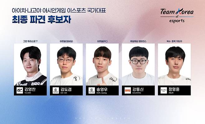 2026 아이치·나고야 아시안게임 e스포츠 종목 최종 파견 후보자  [한국e스포츠협회(KeSPA) 제공]