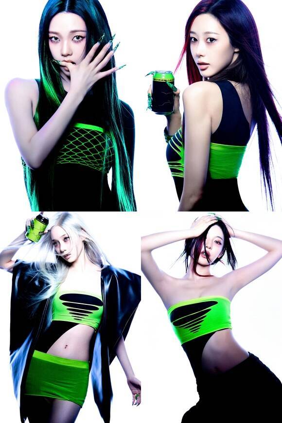 에스파가 오는 29일 발매하는 정규 2집 'LEMONADE'에 다채로운 매력의 댄스곡을 포함해 총 11곡을 수록한다. 카리나 지젤 닝닝 윈터(왼쪽 위부터 시계 방향) /SM엔터