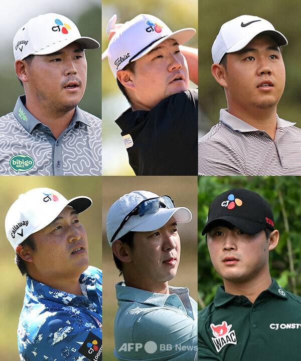 2026년 미국프로골프(PGA) 투어 더 CJ컵 바이런 넬슨 대회에 출전하는 김시우, 임성재, 김주형, 이경훈, 노승열, 배용준 프로. 사진제공=ⓒAFPBBNews = News1 (사진을 무단으로 사용하지 마십시오.)