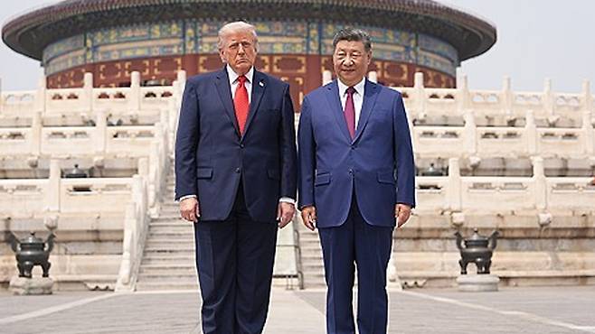 도널드 트럼프 미국 대통령과 시진핑 중국 국가주석 [자료사진]