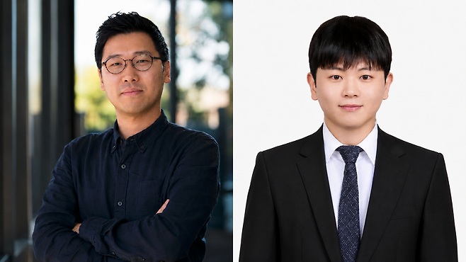 (왼쪽부터) DGIST 전기전자컴퓨터공학과 권혁준 교수, 김준일 석박사통합과정생./ DGIST 제공
