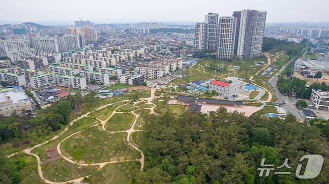 전북 익산시가 조성한 민간특례공원 전경.(익산시 제공. 재판매 및 DB 금지)
