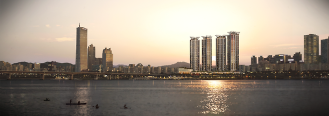재건축 이후 대교아파트와 여의도 전경 [자료출처=삼성물산]