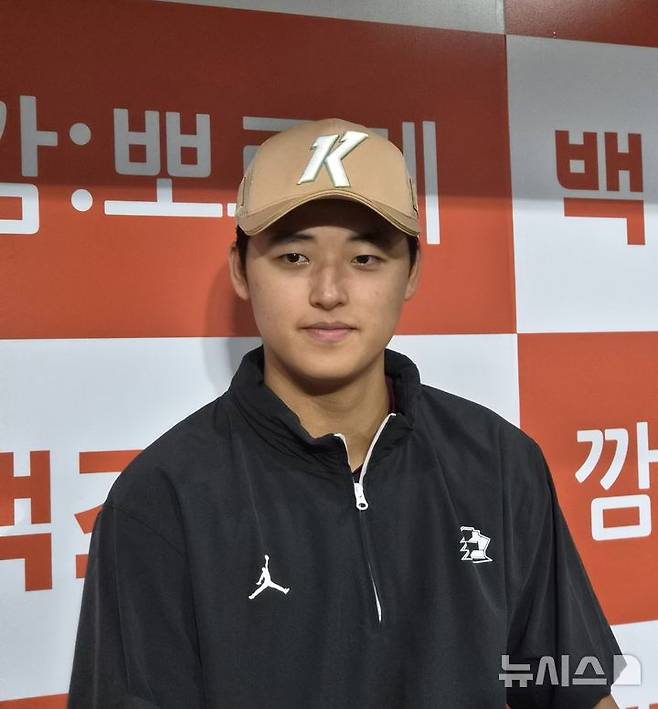 [서울=뉴시스] 박윤서 기자 = 프로야구 키움 히어로즈 신인 투수 박준현. 2025.05.19.