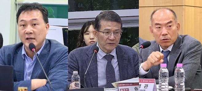 20일 서울 여의도 국회 의원회관에서 '동행미디어 시대'와 국회 국방위원회 소속 유용원 국민의힘 의원이 공동 주최한 '이란전쟁이 던진 질문: 우리의 드론, AI 준비돼 있는가' 제하의 토론회에서 주요 참석자들이 기념촬영을 하고 있다. / 사진=동행미디어 시대