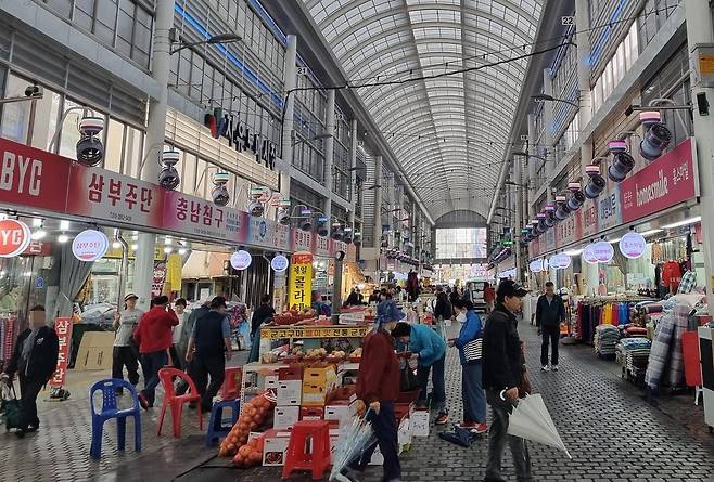 지난 20일 방문한 대전 중앙시장  [촬영 박주영]