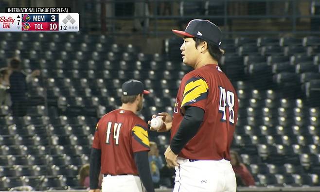 고우석이 트리플A로 재승격한 이후 5경기 연속 무실점 행진을 이어갔다. 사진=MiLB.TV 캡처