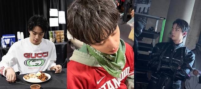 'ICONIC FLAG BEARER JIN' 방탄소년단 진, 美 스탠퍼드 투어 사진 공개..역시 '근본적인 아름다움'!
