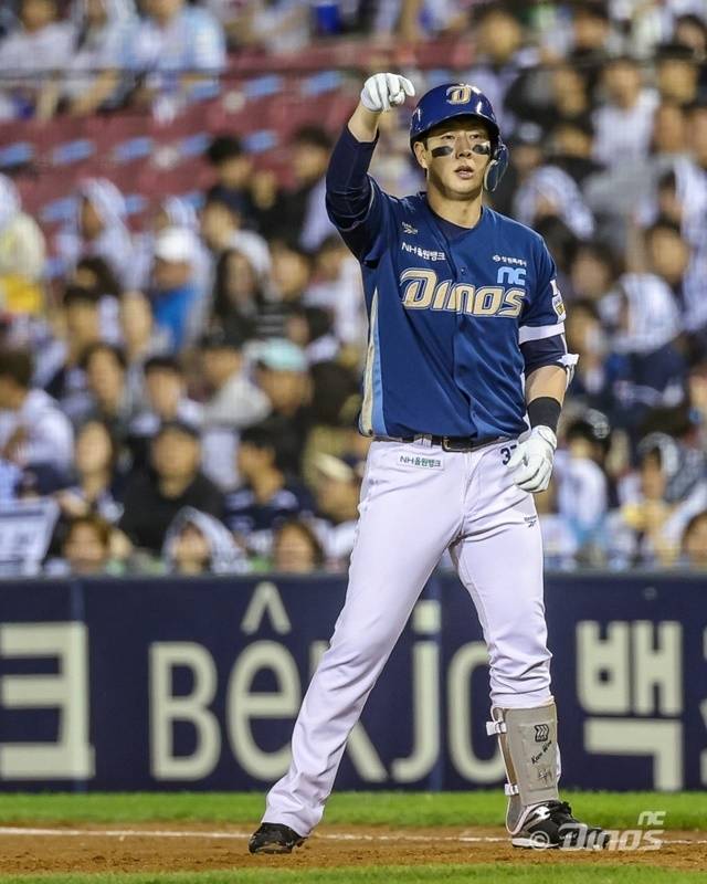 박건우는 24일 수원 KT전에서 결승타의 주인공이 됐다. 사진=NC 제공