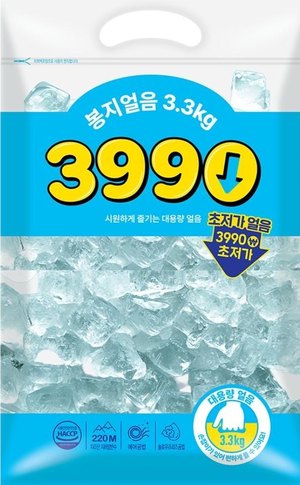 CU가 지난해 업계 단독으로 선보인 ‘3990봉지얼음 3.3㎏’  [CU]