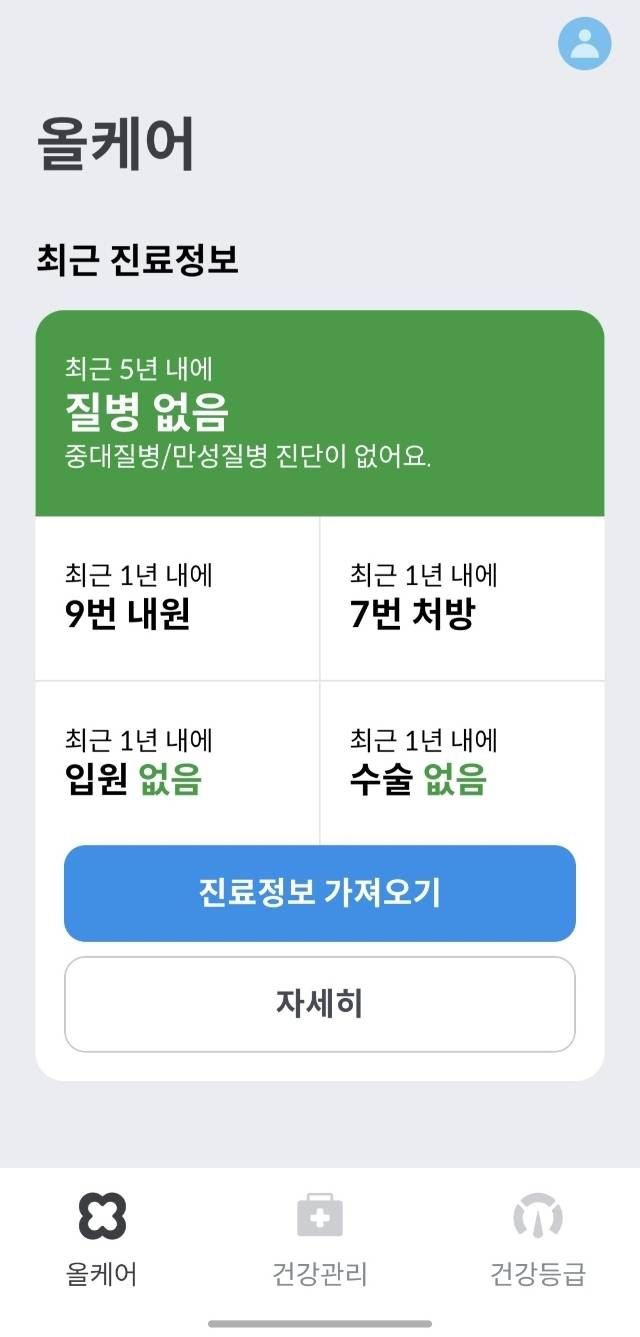 모바일앱을 기반으로 AI 기술을 접목한 ‘구미 AI 온(溫)케어’ 프로그램 휴대폰 화면. /구미시 제공
