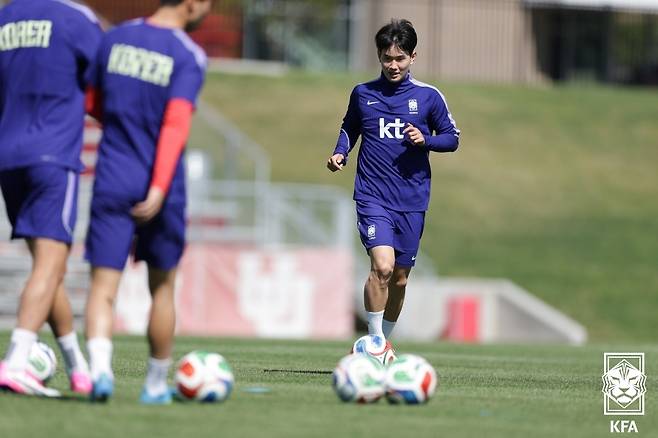 월드컵에 나서는 전북 현대 소속 김진규. (대한축구협회 제공)