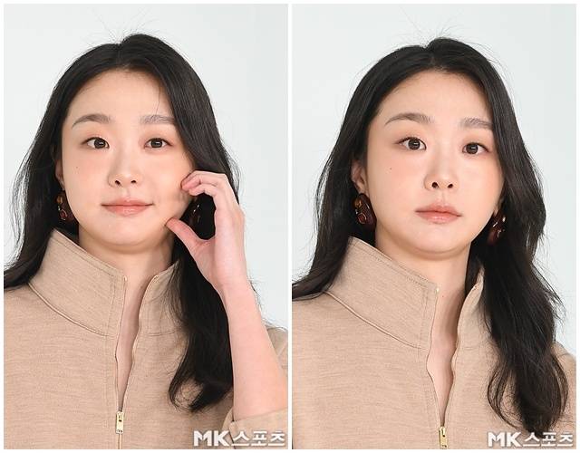 연예계에 ‘뼈말라’ 체형 열풍이 이어지는 가운데, 배우 김다미가 건강미 느껴지는 자연스러운 분위기로 시선을 사로잡았다. / 사진 = 천정환 기자