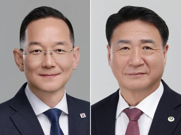 민주당 이수동(왼쪽), 국민의힘 정영철 영동군수 후보.
