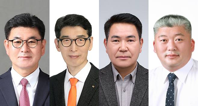 ▲ 울진군의원 나선거구(북면·죽변면)에 출마한 국민의힘 전석재(왼쪽부터)·개혁신당 정진호·무소속 장유덕·무소속 임동인 후보.