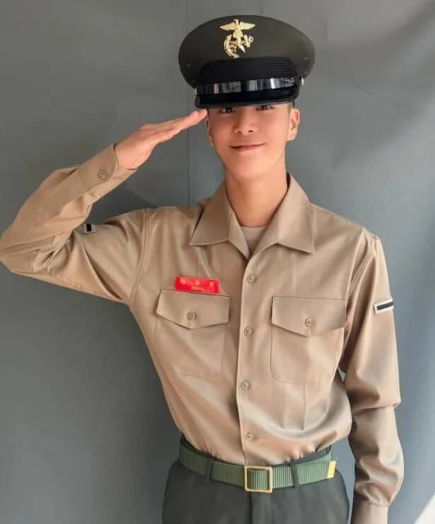 2월 23일 해병대 교육훈련단에 입소한 정동원. 정동원 인스타그램 캡처