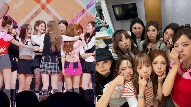 Mnet 음악 방송 ‘엠카운트다운’ 방송 화면, 전소미 인스타그램.