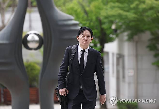 대검 온 박상용 검사 [연합뉴스 자료사진]