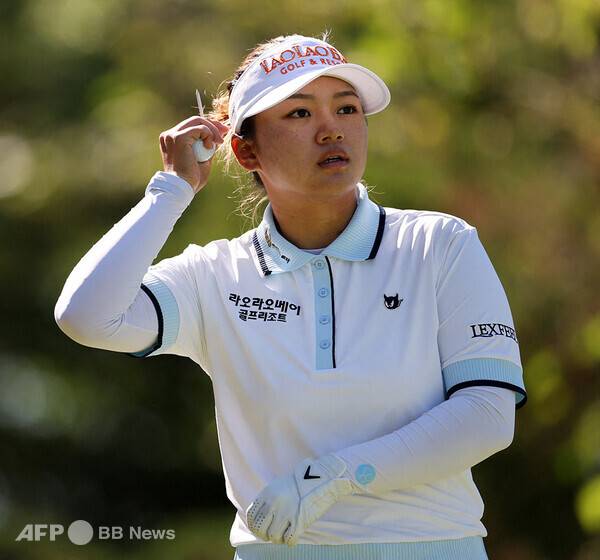 2026년 미국여자프로골프(LPGA) 투어 숍라이트 LPGA 골프대회에 출전한 주수빈 프로가 1라운드에서 경기하는 모습이다. 사진제공=ⓒAFPBBNews = News1 (사진을 무단으로 사용하지 마십시오.)