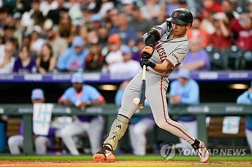3안타를 터뜨린 이정후 [게티이미지/AFP=연합뉴스]
