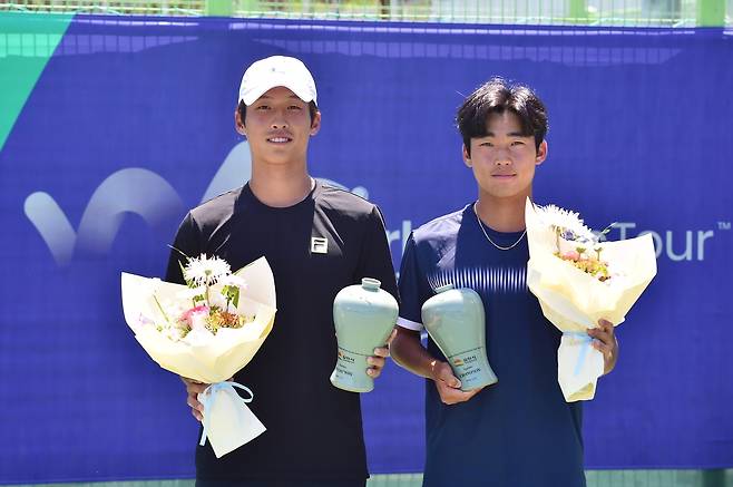 김장준(왼쪽)과 정연수 [대한테니스협회 제공. 재판매 및 DB 금지]