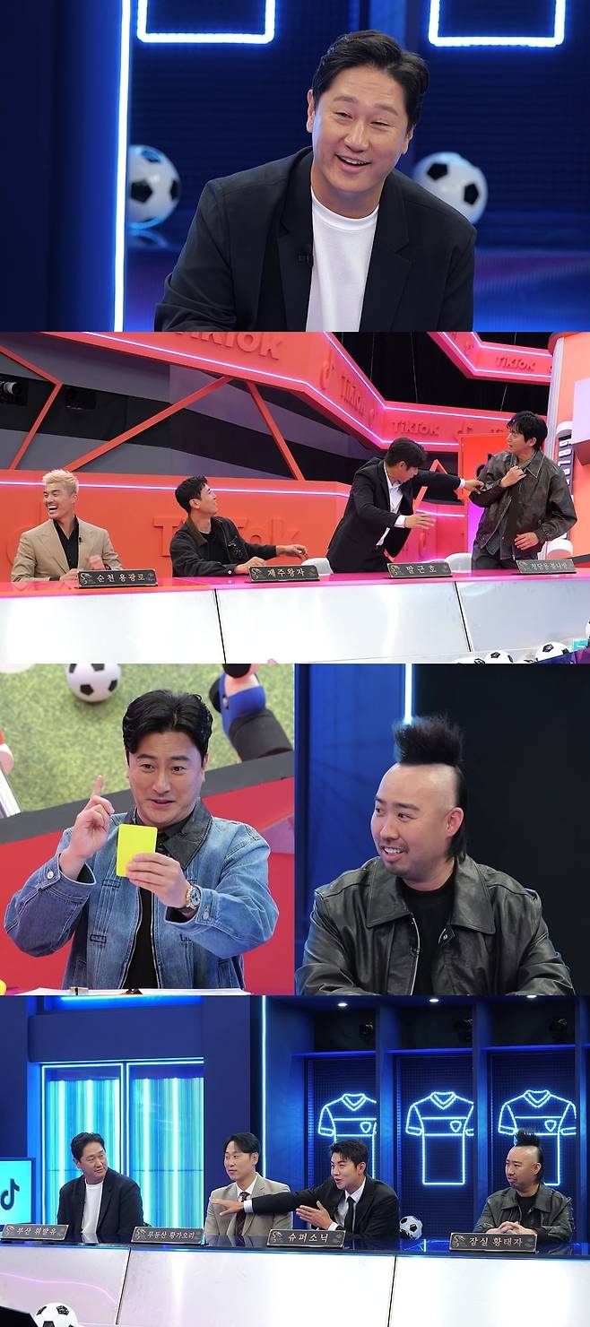 전직 야구 선수와 축구 선수들의 신경전이 펼쳐진다. / 사진 제공 : 틱톡(TikTok) <티키티키 타카타카 토크토크쇼>
