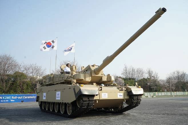 현대로템 중동형 K2 전차. (사진=현대로템)