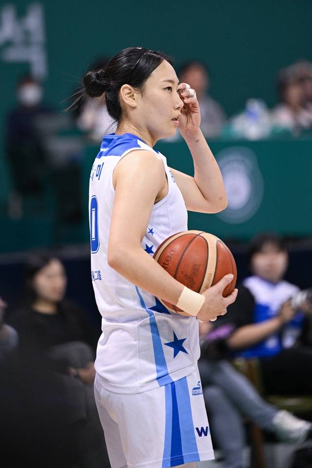 은퇴를 선언한 박혜미. /사진=WKBL 제공