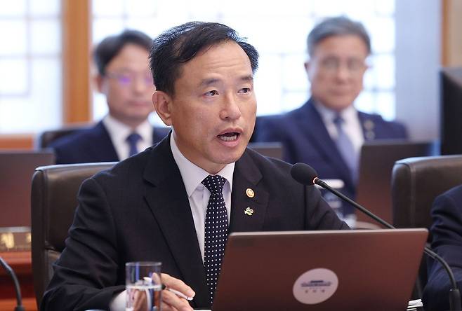 부처 성과 보고하는 김종철 방미통위 위원장 [사진 연합뉴스]