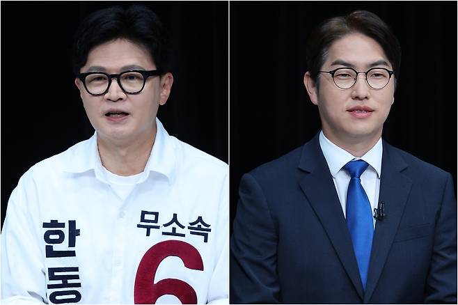 한동훈·하정우 부산 북갑 후보 [연합뉴스 자료사진]