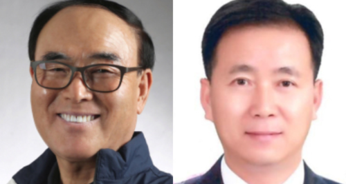 ◇(왼쪽부터)양희구 강원특별자치도체육회장·방정기 강원특별자치도장애인체육회 사무처장