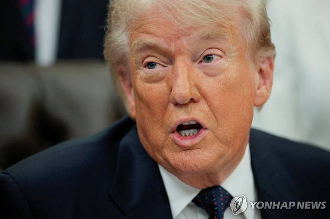 도널드 트럼프 미국 대통령. 연합뉴스