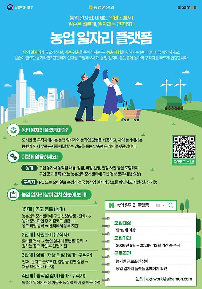 농업 일자리 플랫폼 (농림축산식품부)