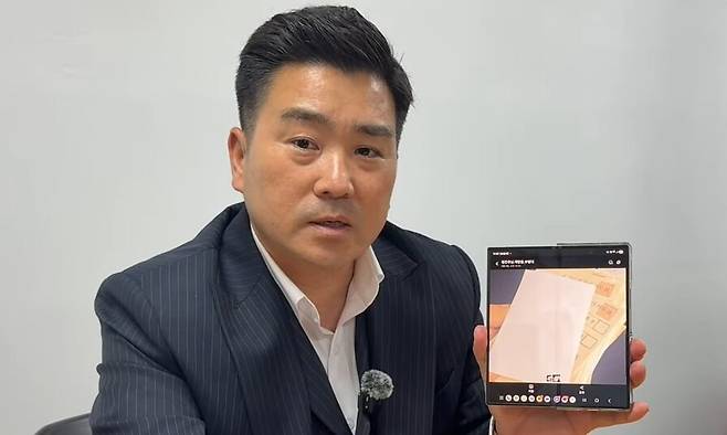 부정선거 의혹을 제기하는 김현태 인천 계양을 무소속 후보. 유튜브 ‘참군인김현태’ 갈무리