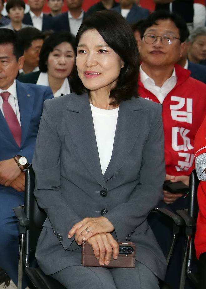 국민의힘 이진숙 대구 달성군 국회의원 보궐선거 당선인 / 사진=연합뉴스