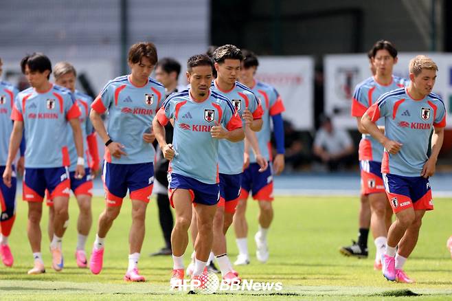 멕시코 몬테레이에서 훈련 중인 일본 축구 국가대표팀. /AFPBBNews=뉴스1