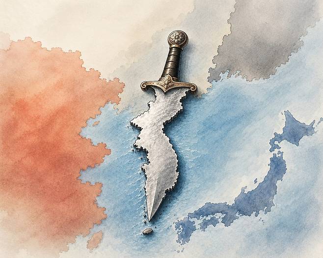 한반도 단검론 인공지능(AI) 생성 이미지