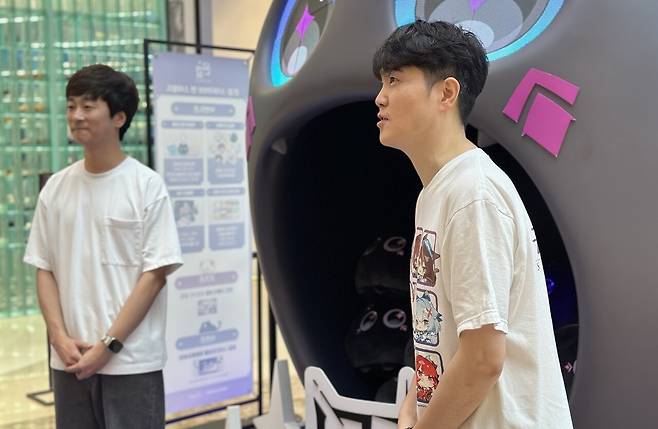 이동조 넷마블몬스터 PD, 강동기 넷마블 사업부장 출처= 문원빈 기자)